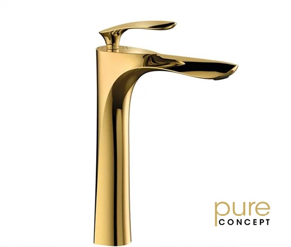 Pure Concept Swan Gold Set Üstü Lavabo Bataryası AKF-104